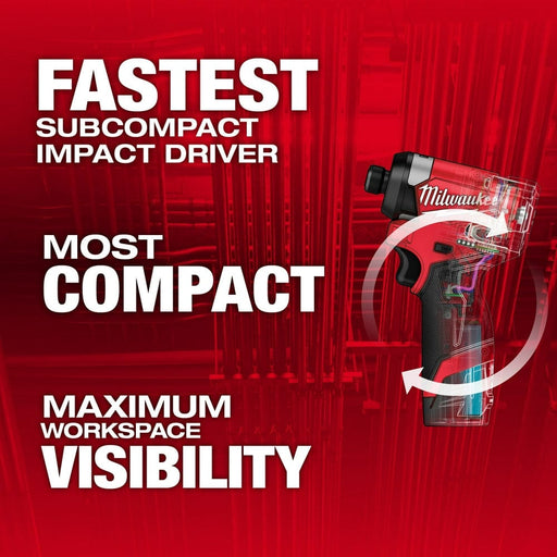 Milwaukee Tool Milwaukee M12 FUEL™ 1/4" Hex Impact Driver Kit