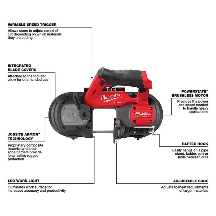 Milwaukee Tool Tools Milwaukee M12 FUEL™ Compact Band Saw