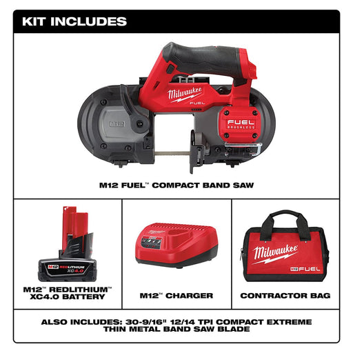 Milwaukee Tool Tools Milwaukee M12 FUEL™ Compact Band Saw Kit