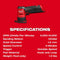 Milwaukee Tool Power Tools Accessories Milwaukee M12 FUEL™ Orbital Detail Sander
