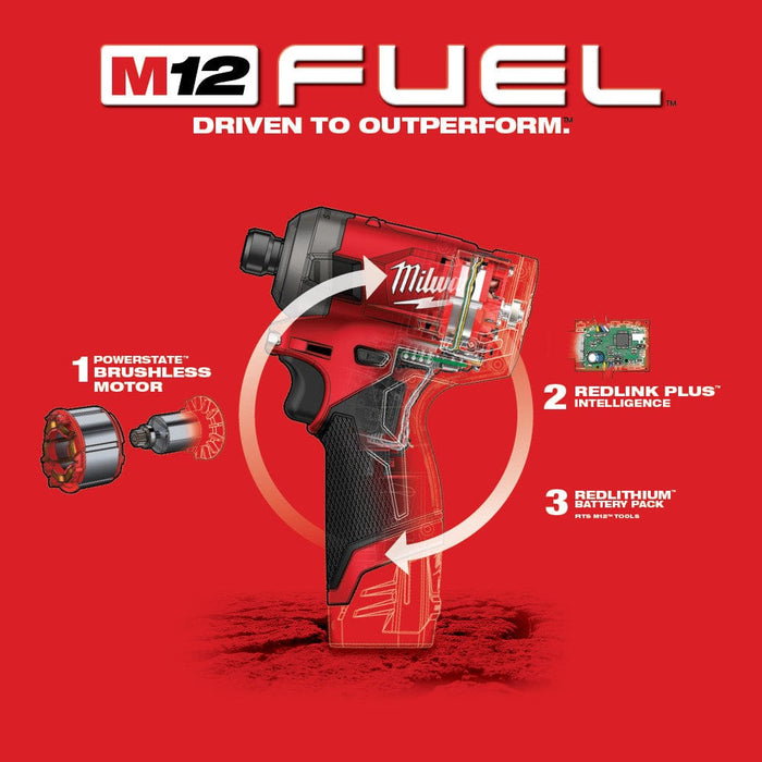 Milwaukee Tool Tools Milwaukee M12 FUEL™ SURGE™ 1/4 in. Hex Hydraulic Driver