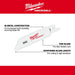 Milwaukee Tool Accessories Milwaukee M12 HACKZALL® Bi-Metal Blade - Duct 5PK