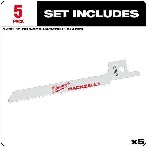 Milwaukee Tool Accessories Milwaukee M12 HACKZALL® Bi-Metal Blade - Wood Scroll 5PK