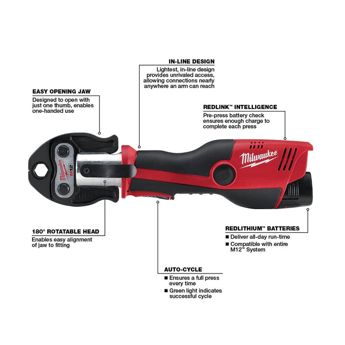 Milwaukee Tool Tools Milwaukee M12™ Press Tool