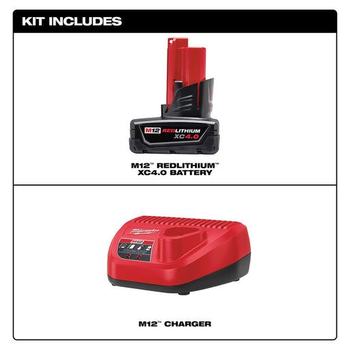 Milwaukee Tool Tools Milwaukee M12™ XC 4.0 Starter Kit