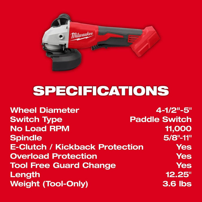 Milwaukee Tool Tools Milwaukee M18™ Brushless 4-1/2" / 5" Cut-Off Grinder, Paddle Switch