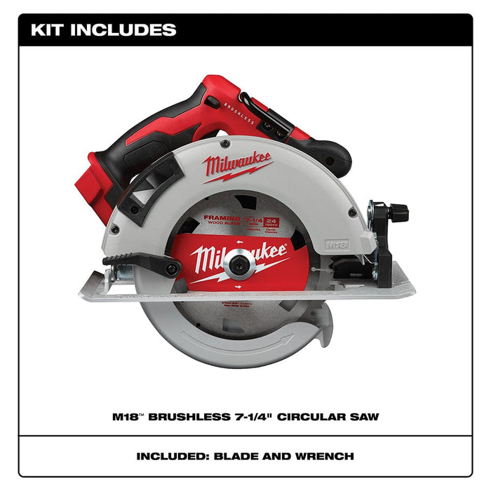 Milwaukee Tool Tools Milwaukee M18™ Brushless 7-1/4 in. Circular Saw