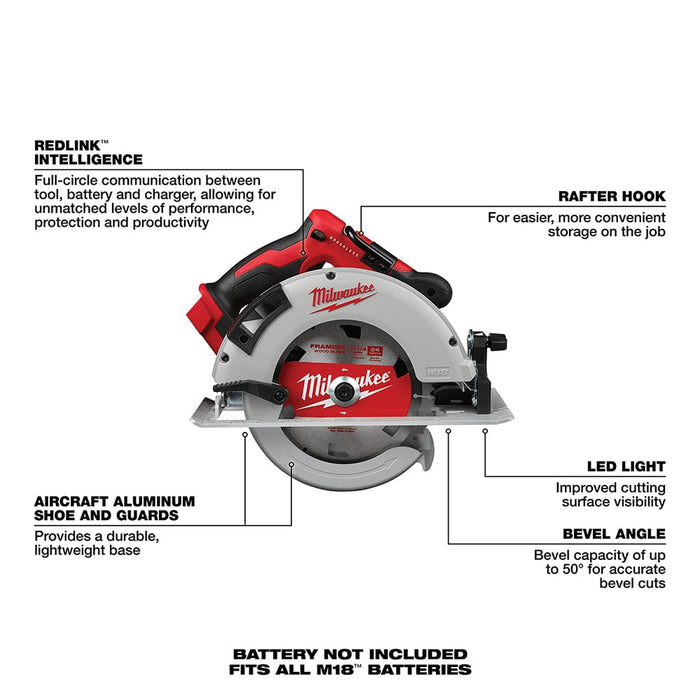 Milwaukee Tool Tools Milwaukee M18™ Brushless 7-1/4 in. Circular Saw