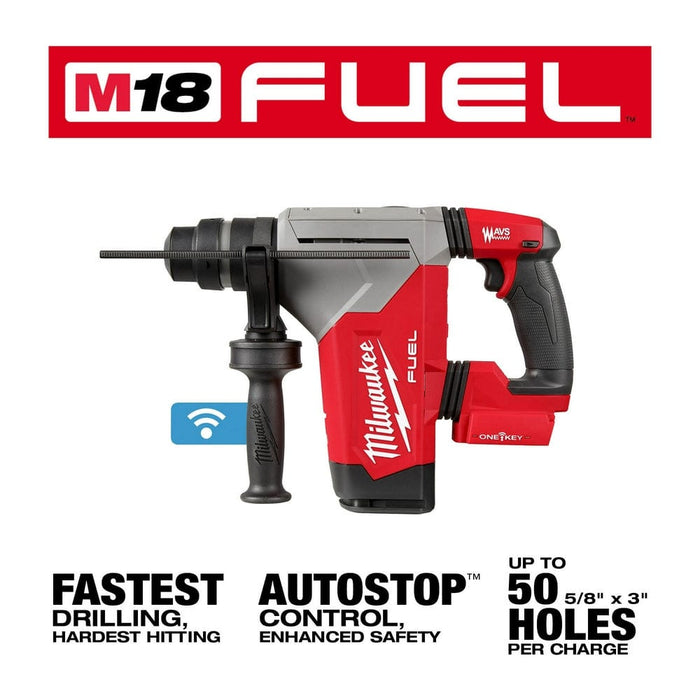 Milwaukee Tool Tools Milwaukee M18 FUEL™ 1-1/8" SDS Plus Rotary Hammer w/ ONE-KEY™