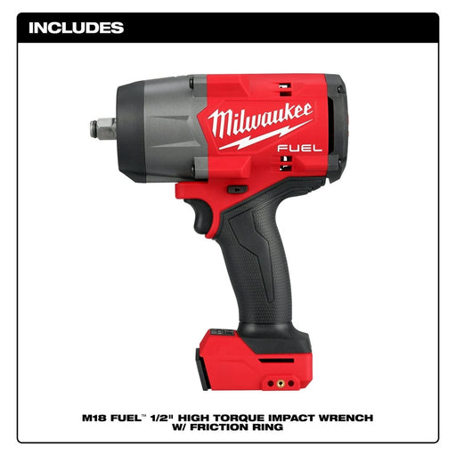 Milwaukee Tool Tools Milwaukee M18 FUEL™ 1/2" High Torque Impact Wrench w/ Friction Ring