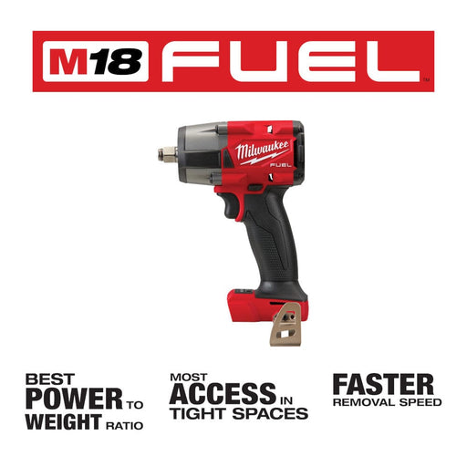 Milwaukee Tool Tools Milwaukee M18 FUEL™ 1/2 Mid-Torque Impact Wrench w/ Friction Ring