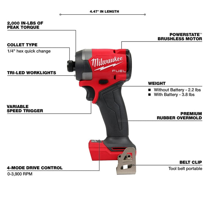 Milwaukee Tool Tools Milwaukee M18 FUEL™ 1/4" Hex Impact Driver