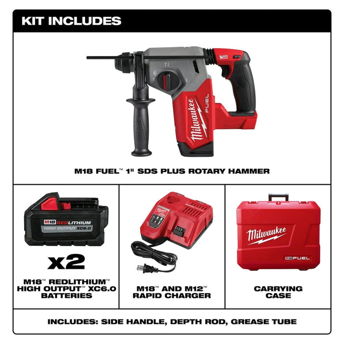 Milwaukee Tool Tools Milwaukee M18 FUEL™ 1 in SDS Plus Rotary Hammer Kit