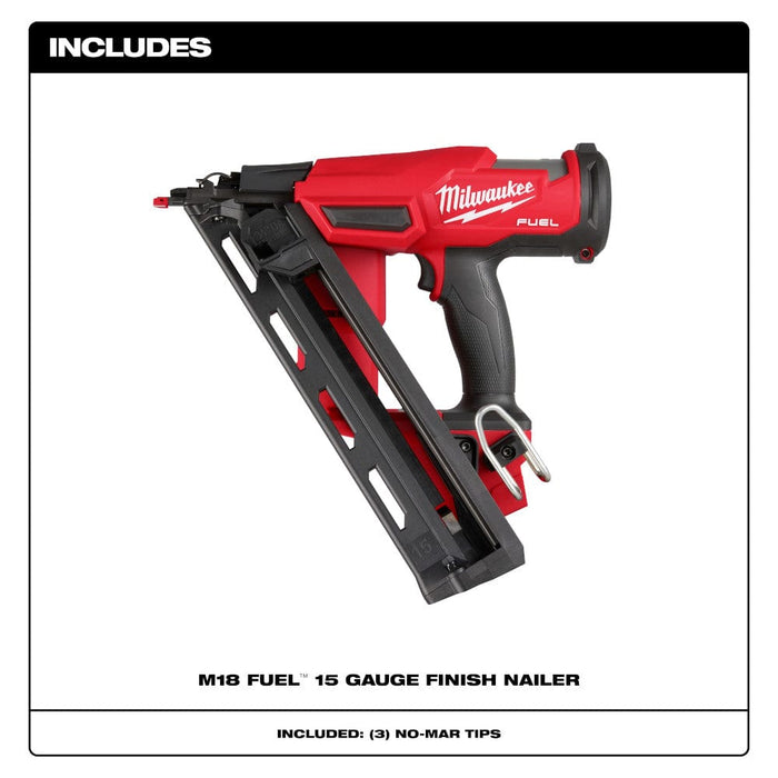 Milwaukee Tool Air Tools and Compressors Milwaukee M18 FUEL™ 15 Gauge Finish Nailer