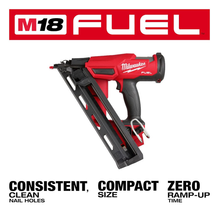 Milwaukee Tool Air Tools and Compressors Milwaukee M18 FUEL™ 15 Gauge Finish Nailer