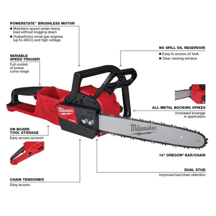 Milwaukee Tool Milwaukee M18 FUEL™ 16 in. Chainsaw