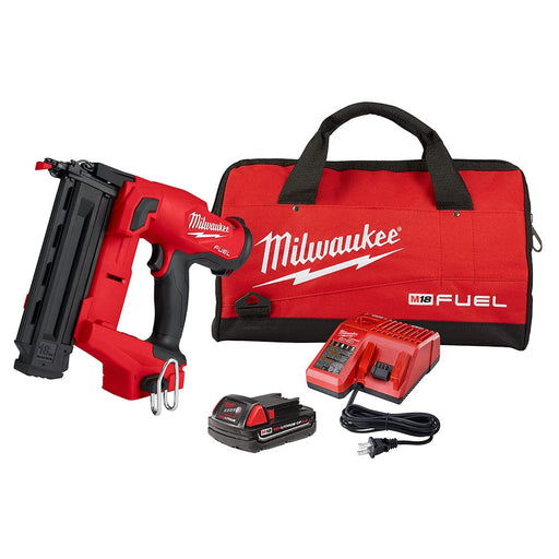 Milwaukee Tool Air Tools and Compressors Milwaukee M18 FUEL™ 18 Gauge Brad Nailer Kit