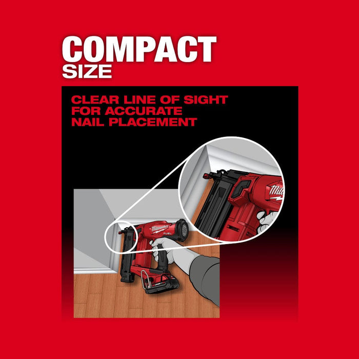 Milwaukee Tool Air Tools and Compressors Milwaukee M18 FUEL™ 18 Gauge Brad Nailer Kit