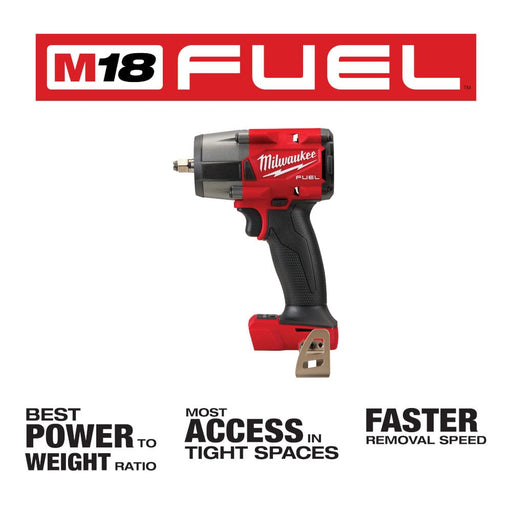 Milwaukee Tool Tools Milwaukee M18 FUEL™ 3/8 Mid-Torque Impact Wrench w/ Friction Ring