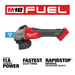 Milwaukee Tool Tools Milwaukee M18 FUEL™ 4-1/2" / 5" Braking Grinder w/ ONE-KEY™ Slide Switch, Lock-On