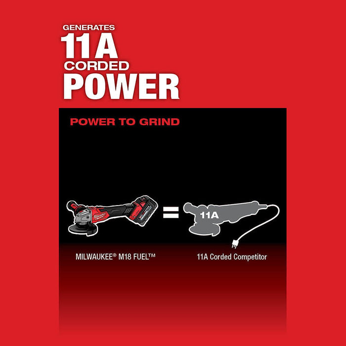 Milwaukee Tool Tools Milwaukee M18 FUEL™ 4-1/2" / 5" Braking Grinder w/ ONE-KEY™ Slide Switch, Lock-On