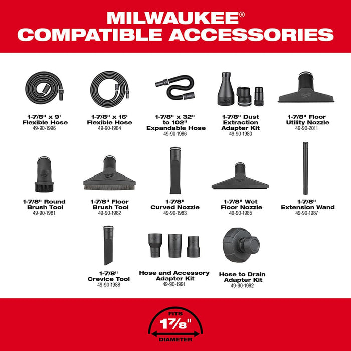 Milwaukee Tool Milwaukee M18 FUEL™ 6 Gallon Wet/Dry Vacuum