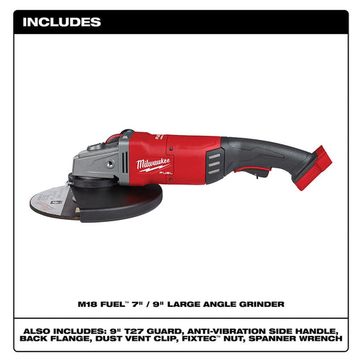 Milwaukee Tool Tools Milwaukee M18 FUEL™ 7 in. / 9 in. Large Angle Grinder