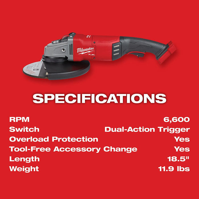 Milwaukee Tool Tools Milwaukee M18 FUEL™ 7 in. / 9 in. Large Angle Grinder