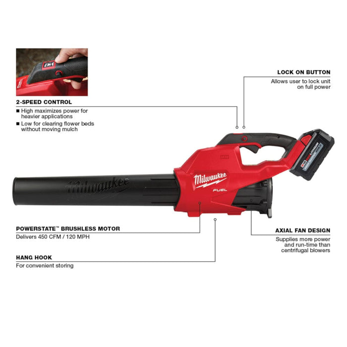 Milwaukee Tool Milwaukee M18 FUEL™ Blower Kit, 2724-21HD