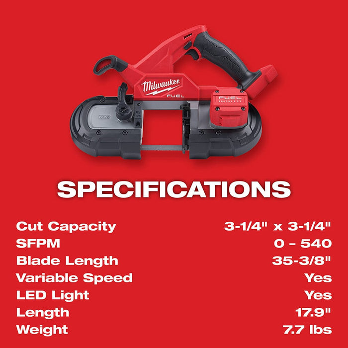 Milwaukee Tool Tools Milwaukee M18 FUEL™ Compact Band Saw