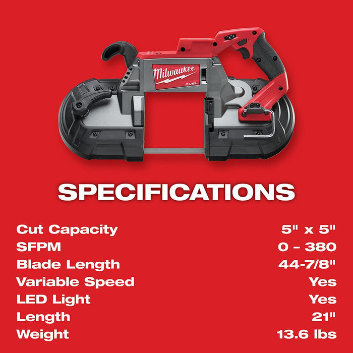 Milwaukee Tool Tools Milwaukee M18 FUEL™ Deep Cut Band Saw