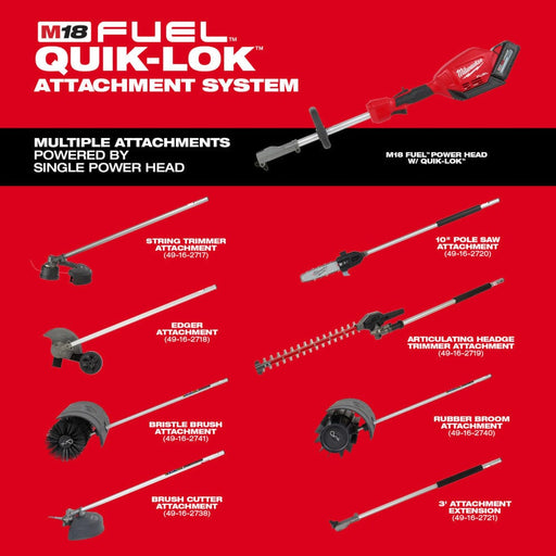 Milwaukee Tool Milwaukee M18 FUEL™ QUIK-LOK™ 10 in. Pole Saw Attachment