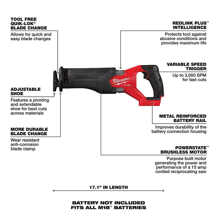 Milwaukee Tool Tools Milwaukee M18 FUEL™ SAWZALL® Recip Saw