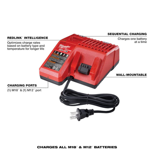 Milwaukee Tool Tools Milwaukee M18™ & M12™ Multi-Voltage Charger