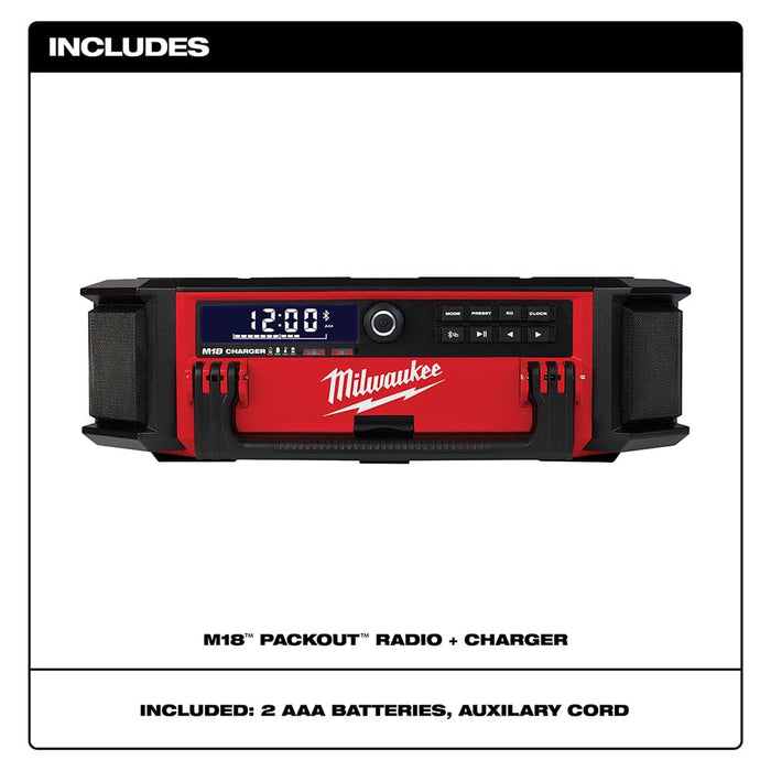 Milwaukee Tool Tools Milwaukee M18™ PACKOUT™ Radio + Charger