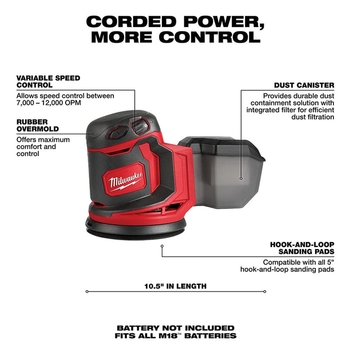 Milwaukee Tool Milwaukee M18™ Random Orbit Sander