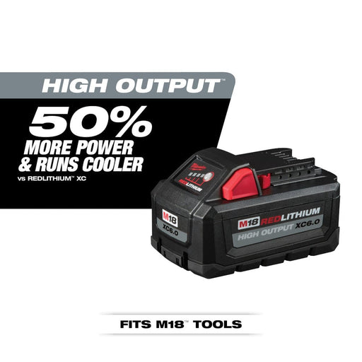 Milwaukee Tool Tools Milwaukee M18™ REDLITHIUM™ HIGH OUTPUT™ XC 6.0Ah Battery Pack