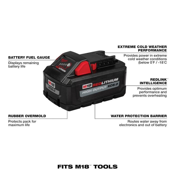 Milwaukee Tool Tools Milwaukee M18™ REDLITHIUM™ HIGH OUTPUT™ XC8.0 Battery