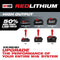 Milwaukee Tool Tools Milwaukee M18™ REDLITHIUM™ XC 5.0Ah Extended Capacity Battery Pack