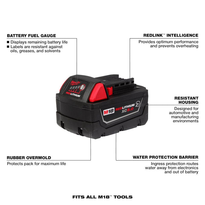 Milwaukee Tool Tools Milwaukee M18 REDLITHIUM™  XC5.0 Resistant Battery