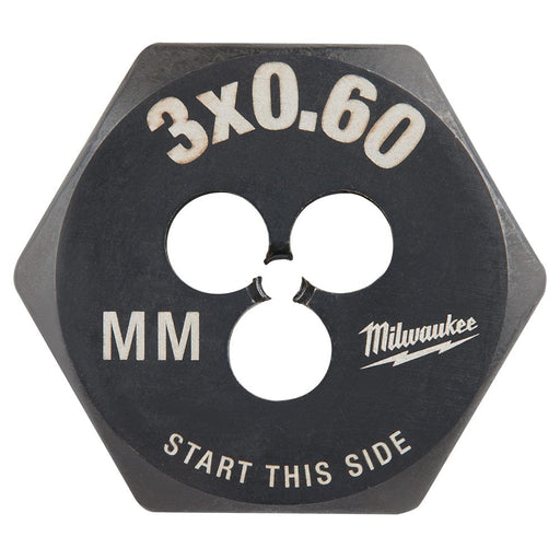 Milwaukee Tool Accessories Milwaukee M3-0.60 mm 1-Inch Hex Threading Die