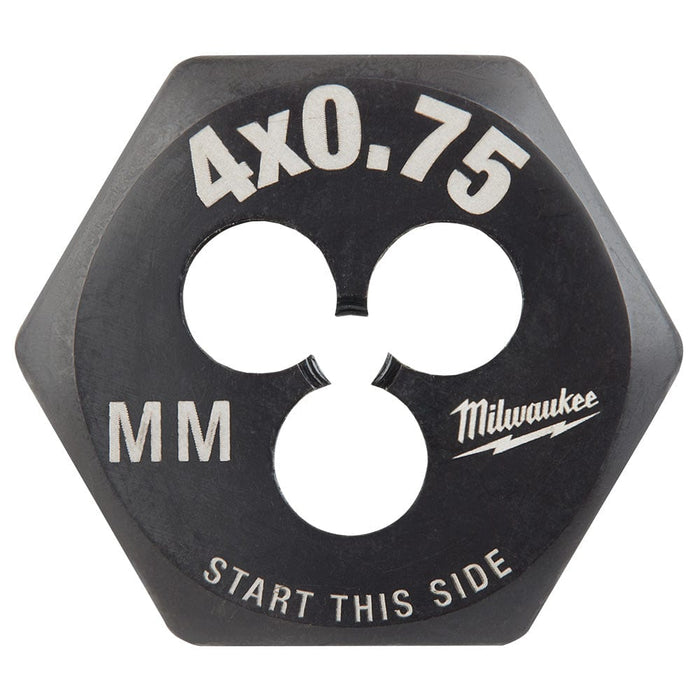 Milwaukee Tool Accessories Milwaukee M4-0.75 mm 1-Inch Hex Threading Die