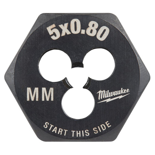 Milwaukee Tool Accessories Milwaukee M5-0.80 mm 1-Inch Hex Threading Die