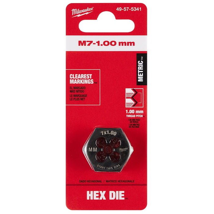 Milwaukee Tool Accessories Milwaukee M7-1.00 mm 1-Inch Hex Threading Die