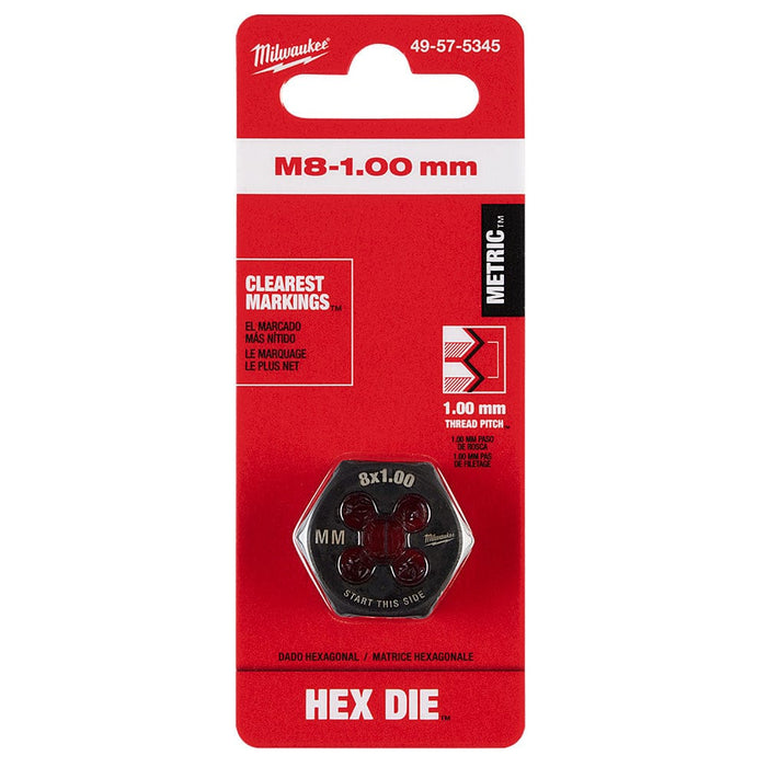 Milwaukee Tool Accessories Milwaukee M8-1.00 mm 1-Inch Hex Threading Die