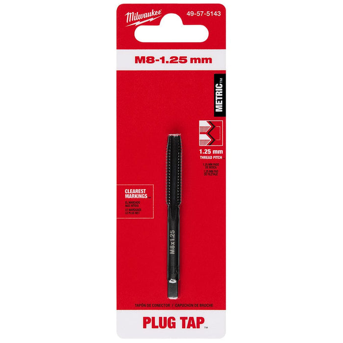 Milwaukee Tool Accessories Milwaukee M8-1.25 mm Straight Flute Plug Tap