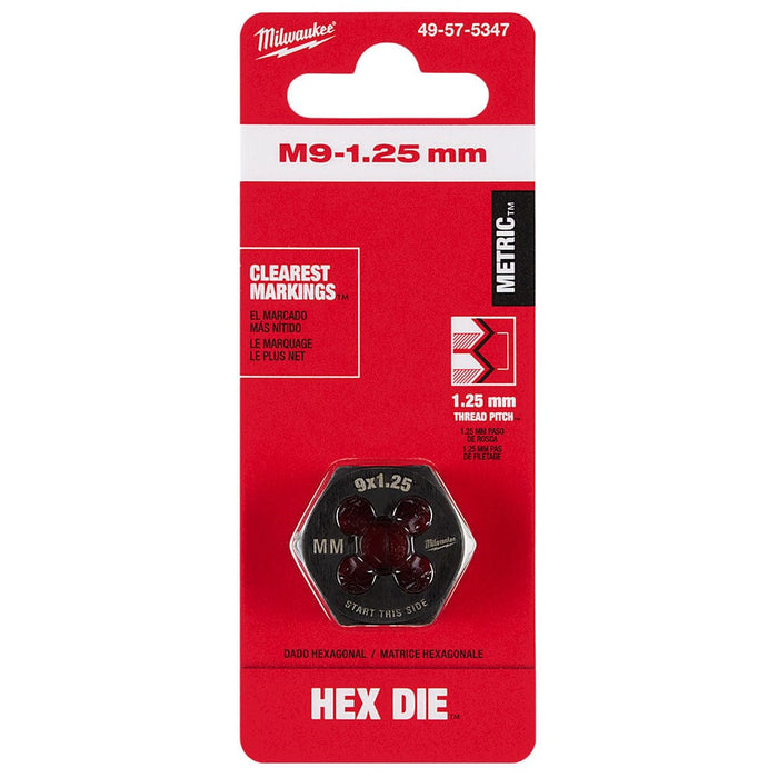 Milwaukee Tool Accessories Milwaukee M9-1.25 mm 1-Inch Hex Threading Die