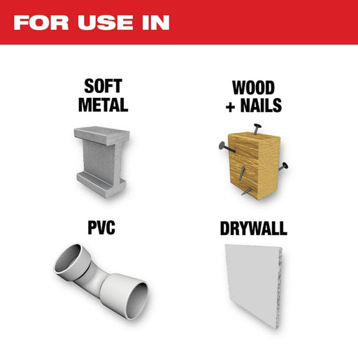 Milwaukee Tool Accessories Milwaukee Milwaukee® OPEN-LOK™ 1-1/8" TITANIUM ENHANCED BI-METAL METAL BLADE 1PK