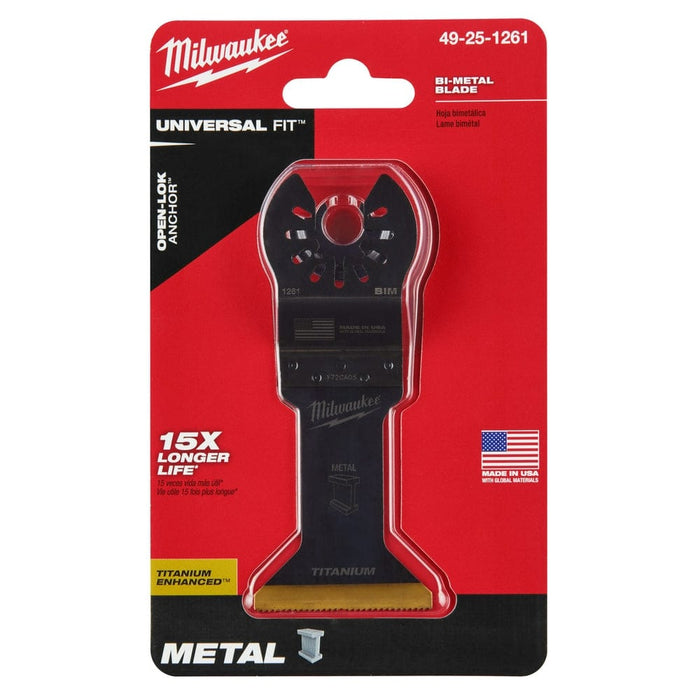 Milwaukee Tool Accessories Milwaukee Milwaukee® OPEN-LOK™ 1-3/4" TITANIUM ENHANCED BI-METAL METAL BLADE 1PK