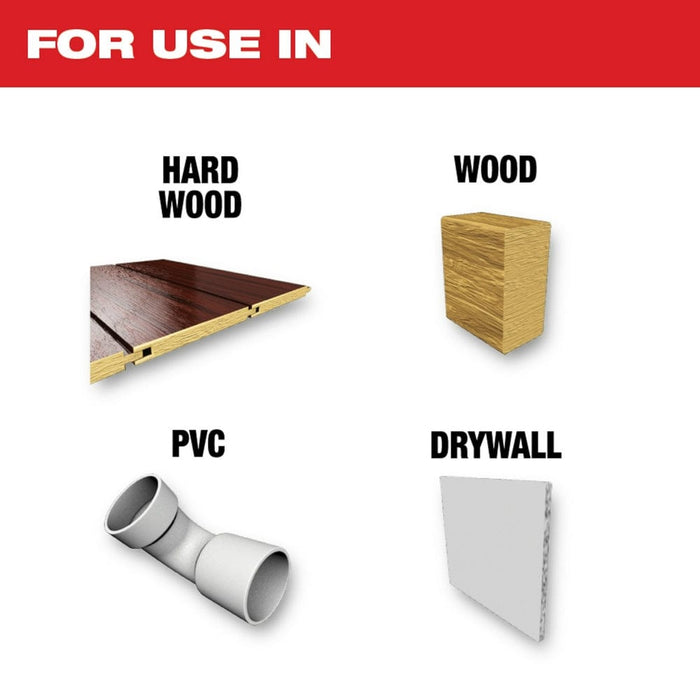 Milwaukee Tool Accessories Milwaukee Milwaukee® OPEN-LOK™ 1-3/8" HCS JAPANESE TOOTH PRO-CURVE™ HARDWOOD BLADE 10PK